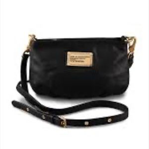 Marc By Marc Jacobs Crossbody Black Leather Bag Size W10’ X H7’ APPROX MEASURES